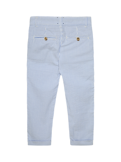 Trotters Kids' Jacob Slim Trousers, Paleblue Stripe - view 2, Paleblue Stripe