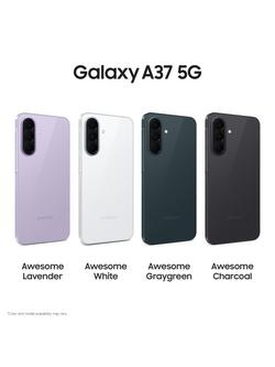 Samsung Galaxy A37 Smartphone, 8GB RAM, 6.7", Galaxy AI, 5G, SIM Free, 256GB - view 2, Awesome White