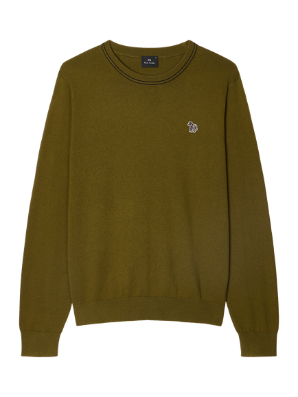 Paul Smith Zebra Cotton Rich Sweatshirt, Military Green, Military Green