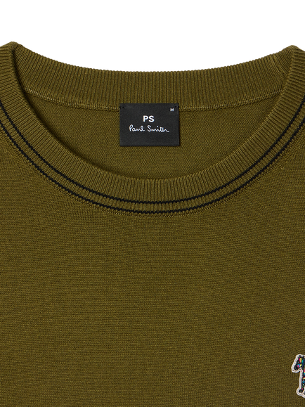 Paul Smith Zebra Cotton Rich Sweatshirt, Military Green - view 2, Military Green