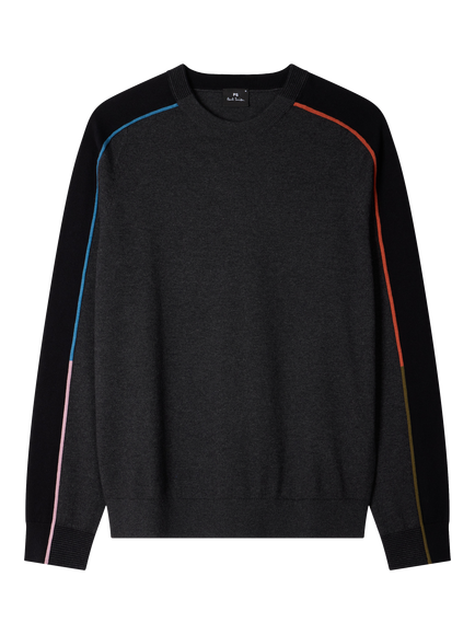 PS Paul Smith Cotton Rich Sweatshirt, Black Melange, Black Melange