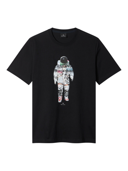 Paul Smith Regular Fit Astronaut T-Shirt, Black, Black