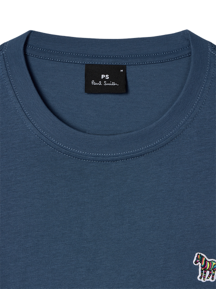 Paul Smith Regular Fit Zebra T-Shirt, Indigo - view 2, Indigo