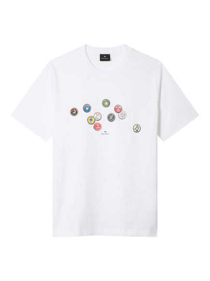 Paul Smith Regular Fit Bottle Tops T-Shirt, White, White