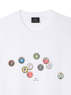 Paul Smith Regular Fit Bottle Tops T-Shirt, White - view 2, White