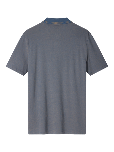 PS Paul Smith Cotton Regular Fit Short Sleeve Polo Shirt, Indigo - view 2, Indigo