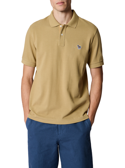 Paul Smith Zebra Cotton Polo Shirt, Medium Beige, Medium Beige