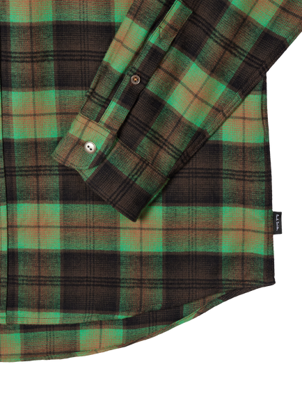 Paul Smith Pure Cotton Checked Long Sleeve Shirt, Pea Green - view 2, Pea Green