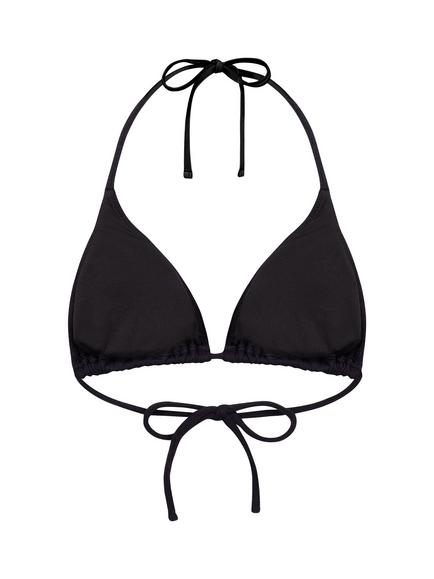 Chelsea Peers Embroidered Triangle Bikini Top, Black - view 2, Black