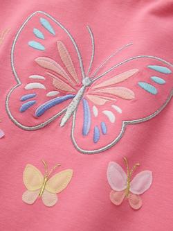 Polarn O. Pyret Kids' Short Sleeve Butterfly T-Shirt, Pink - view 2, Pink