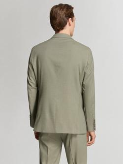 Mango Milan Single Breasted Blazer, Green - view 2, Green