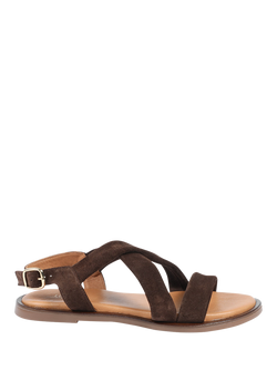 Jones Bootmaker Hali Suede Strappy Sandals, Chocolate, Chocolate