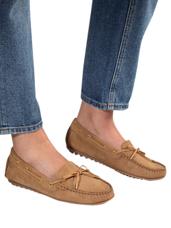 Jones Bootmaker Perri Leather Loafers, Cognac - view 2, Cognac