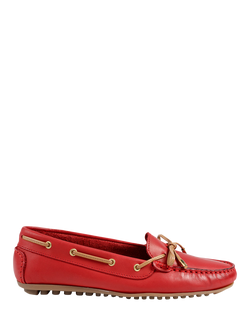 Jones Bootmaker Perri Leather Loafers, Red, Red