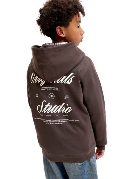 Jack & Jones Kids' Jornor Hoodie, Java - view 2, Java