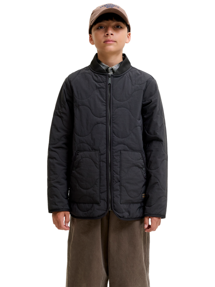 Jack & Jones Kids' Axel Quilted Jacket, Black, Black