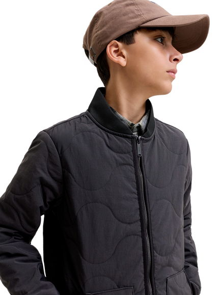 Jack & Jones Kids' Axel Quilted Jacket, Black - view 2, Black