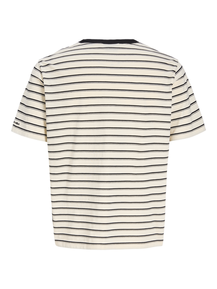Jack & Jones Kids' JJAXEL Short Sleeve T-Shirt, White Stripe - view 2, White Stripe