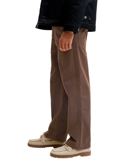 Jack & Jones Kids' Cotton Loose Fit Trousers, Cocoa - view 2, Cocoa