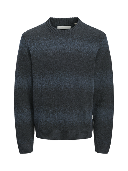 Jack & Jones Jornor Knitted Crew Neck Jumper, Sky Captain, Sky Captain