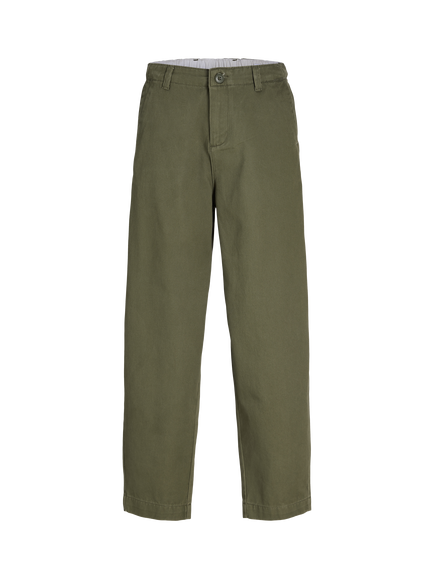 Jack & Jones Kids' Stevan Cotton Joggers, Ivy Green, Ivy Green