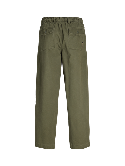 Jack & Jones Kids' Stevan Cotton Joggers, Ivy Green - view 2, Ivy Green