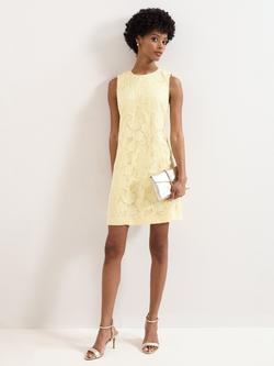 Phase Eight Bryony Mini Dress, Pale Yellow, Pale Yellow