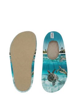 Slipfree Kids' Caretta Soft Sole Non-Slip Swim Shoes, Blue Multi - view 2, Blue Multi