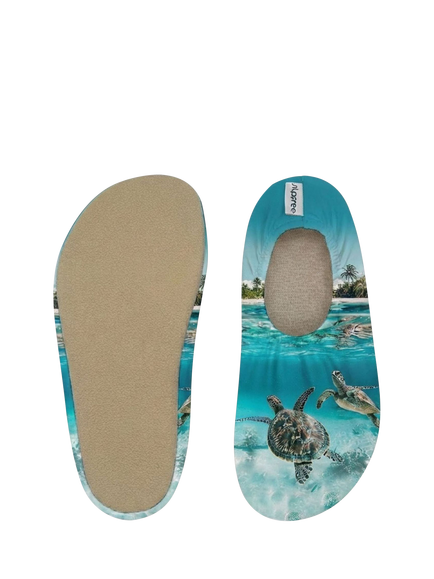 Slipfree Kids' Caretta Soft Sole Non-Slip Swim Shoes, Blue Multi - view 2, Blue Multi