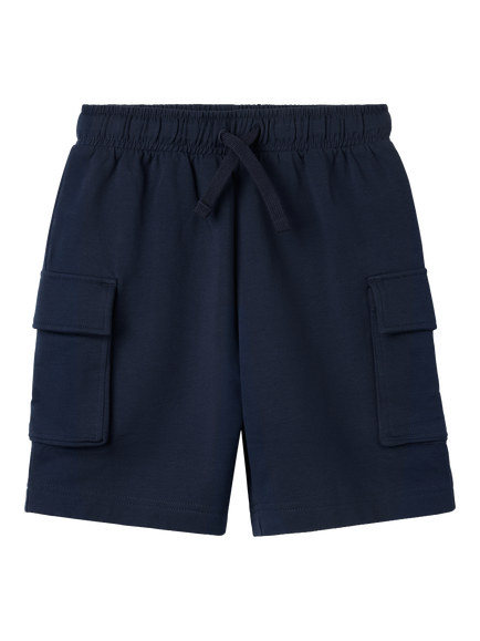 Polarn O. Pyret Kids' Plain Cargo Shorts, Blue, Blue
