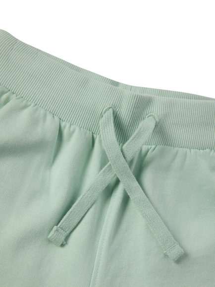 Polarn O. Pyret Kids' Plain Jogger Shorts, Green - view 2, Green