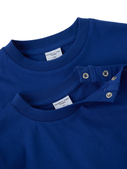 Polarn O. Pyret Kids' Plain T-Shirt, Blue - view 2, Blue
