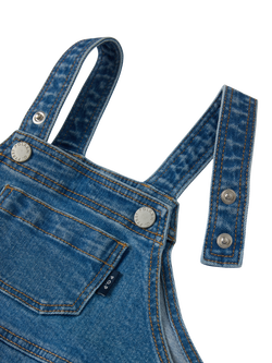 Polarn O. Pyret Kids' Dungarees, Light Denim - view 2, Light Denim