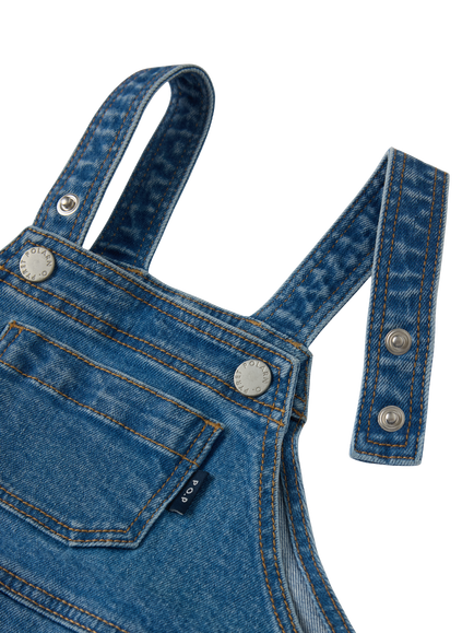 Polarn O. Pyret Kids' Dungarees, Light Denim - view 2, Light Denim