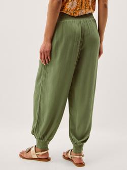 Monsoon Reese Crinkle Harem Trousers, Khaki - view 2, Khaki