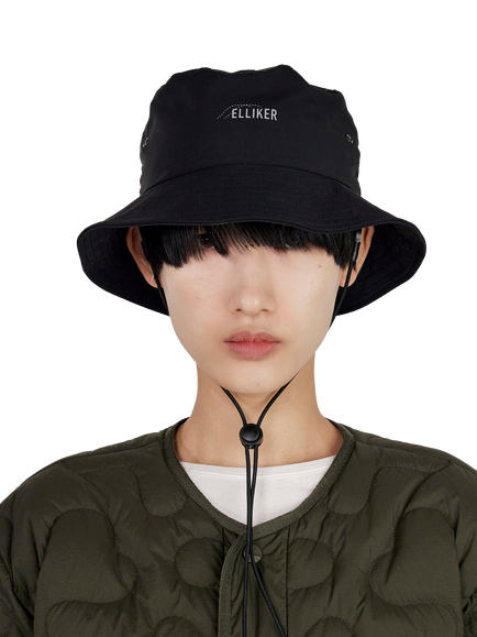 ELLIKER Burter Tech Water Resistant Packable Bucket Hat - view 2, Black