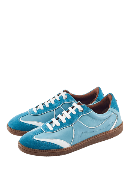 Moda in Pelle Brioni Trainers, Light Blue - view 2, Light Blue