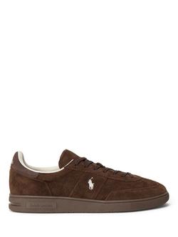 Polo Ralph Lauren Bedford Suede Trainers, Chocolate, Chocolate