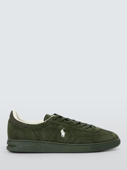 Polo Ralph Lauren Bedford Suede Trainers, Olive, Olive