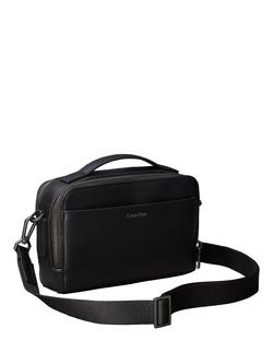 Calvin Klein Emblem Camera Bag, Black, Black