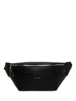 Calvin Klein Textured Waist Bag, Black, Black