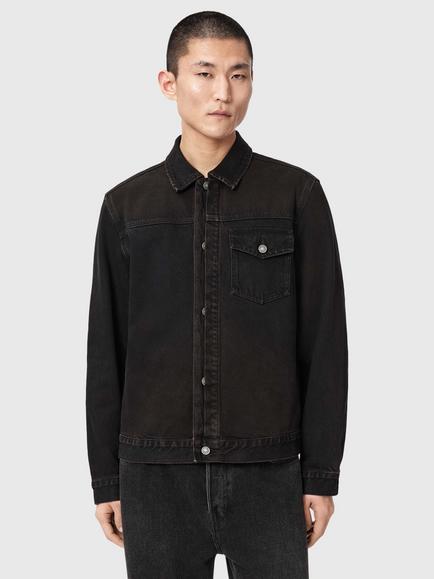 AllSaints Roth Denim Jacket, Brown