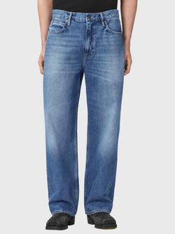 AllSaints Mullen Mid Rise Loose Fit Jeans, Blue Indigo, Blue Indigo