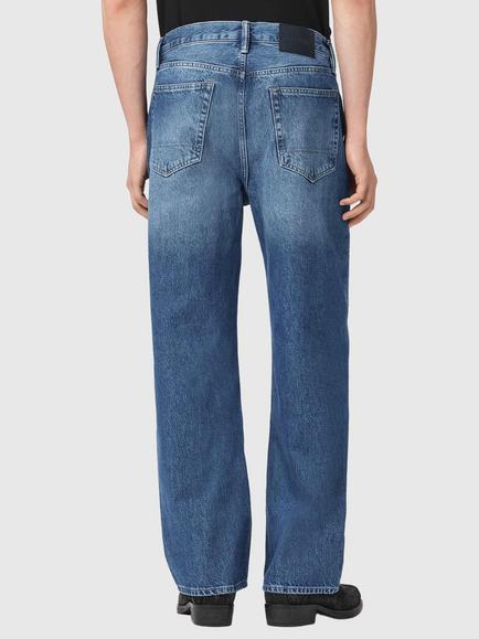AllSaints Mullen Mid Rise Loose Fit Jeans, Blue Indigo - view 2, Blue Indigo