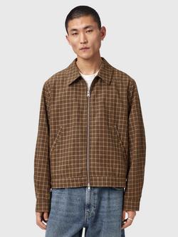 AllSaints Lakeshaw Checked Jacket, Brown, Brown