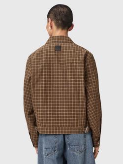 AllSaints Lakeshaw Checked Jacket, Brown - view 2, Brown