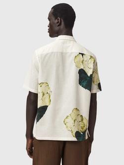 AllSaints Nouvelle Short Sleeve Shirt, Ecru - view 2, Ecru