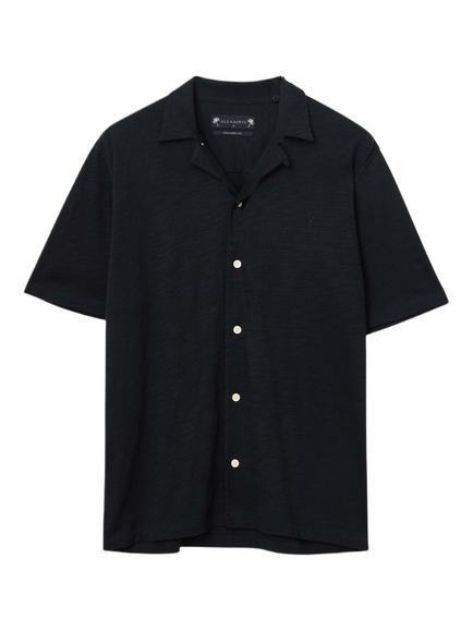 AllSaints Robson Cotton Shirt, Black