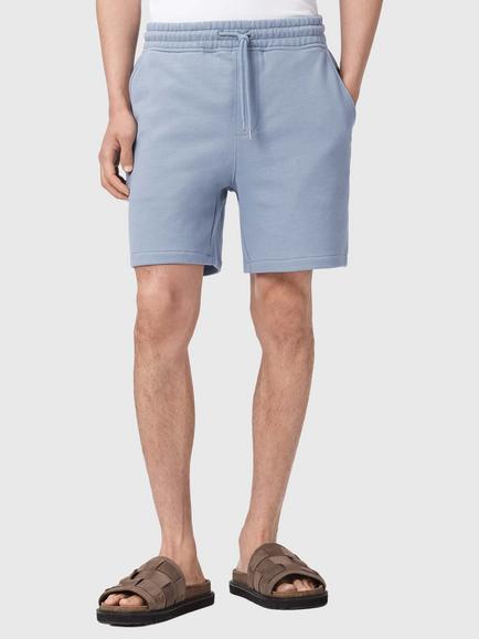 AllSaints Asher Straight Cut Jogger Shorts, Blue, Blue