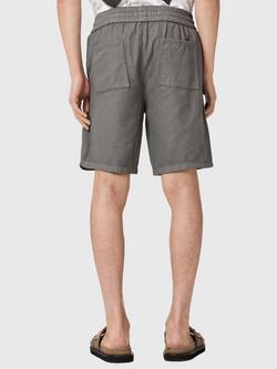 AllSaints Hanbury Relaxed Fit Shorts, Pillar Grey - view 2, Pillar Grey